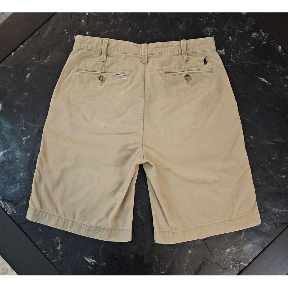 Polo Ralph Lauren Relaxed Fit Chino Shorts Men's Size 30 Khaki Cotton Flat Front